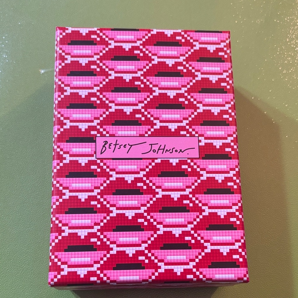 Betsey Johnson Glitter Cherry Keychain/Bag Charm - Picture 3 of 4